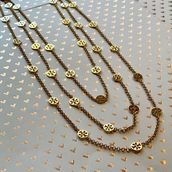 Tory Burch Jewelry - Multi Strand Logo Necklace